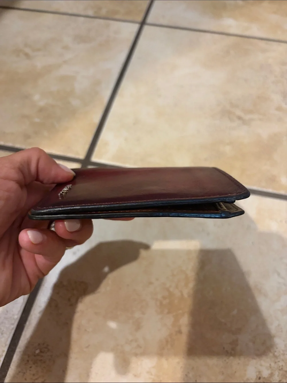 Vélez Burgundy Leather Men's Wallet